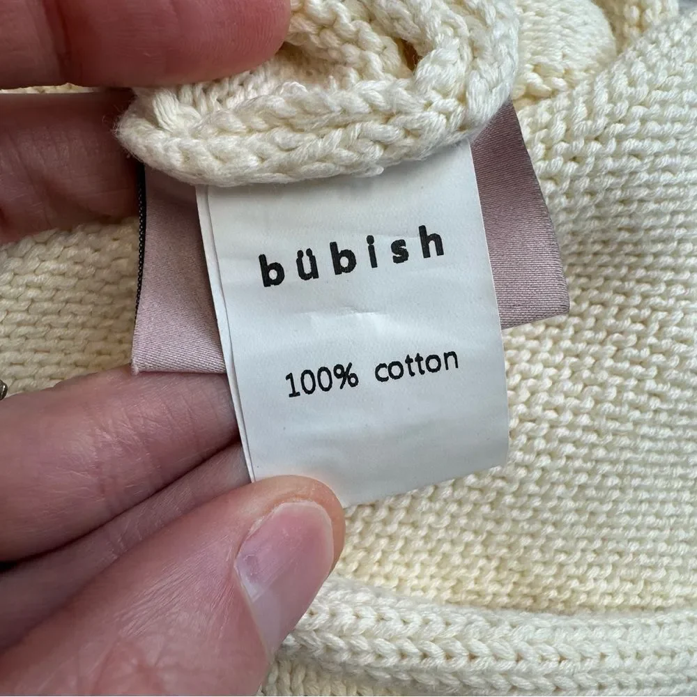 Bubish Women's Ava Bolero Shrug One Size Ivory Knit REVOLVE Chain Neck